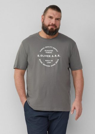 s.Oliver T-Shirt mit Artwork - grau