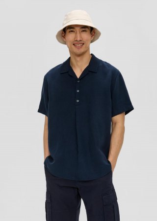 s.Oliver Poloshirt aus Lyocellmix - navy