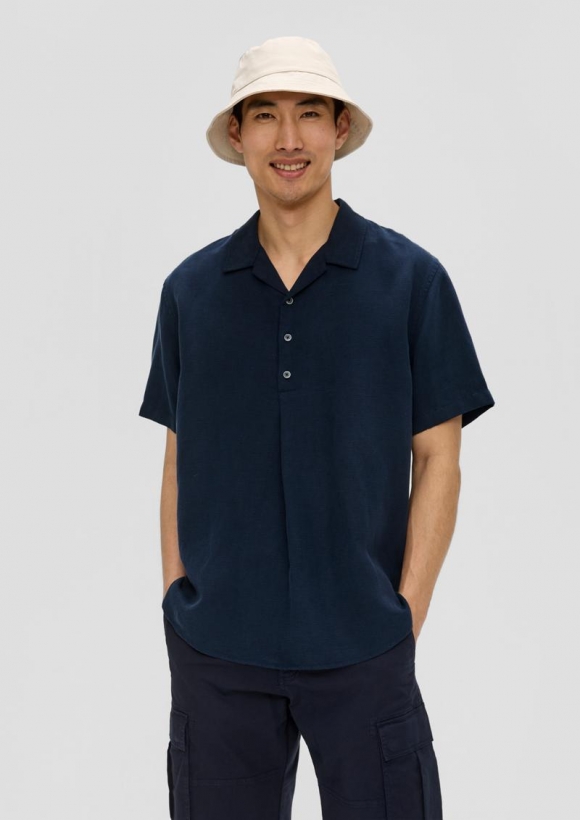 s.Oliver Poloshirt aus Lyocellmix - navy