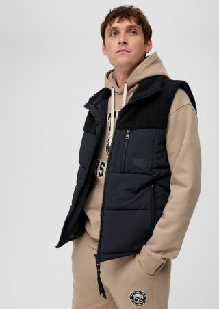 s.Oliver Weste mit Teddyplüsch - navy