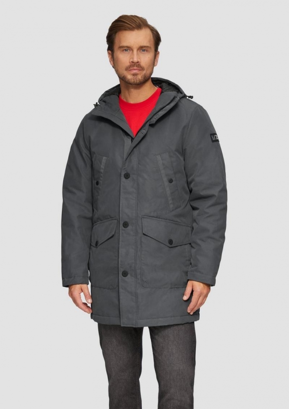 s.Oliver Parka mit Kapuze - schiefergrau