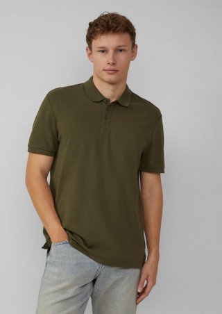 s.Oliver Poloshirt aus Piqué - olivgrün