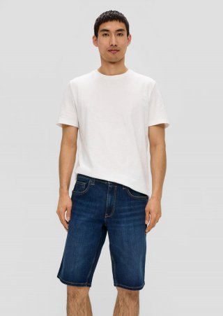 s.Oliver Jeans-Shorts / Regular Fit / Mid Rise - dunkelblau