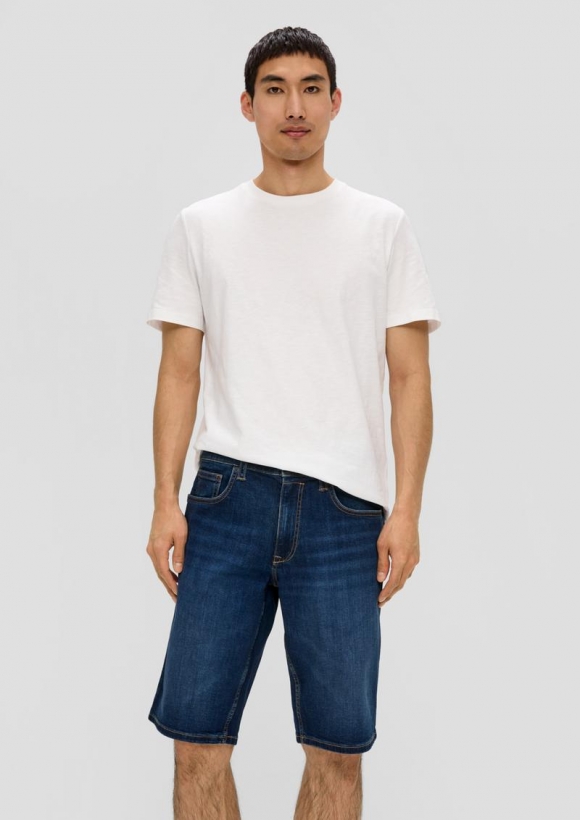 s.Oliver Jeans-Shorts / Regular Fit / Mid Rise - dunkelblau