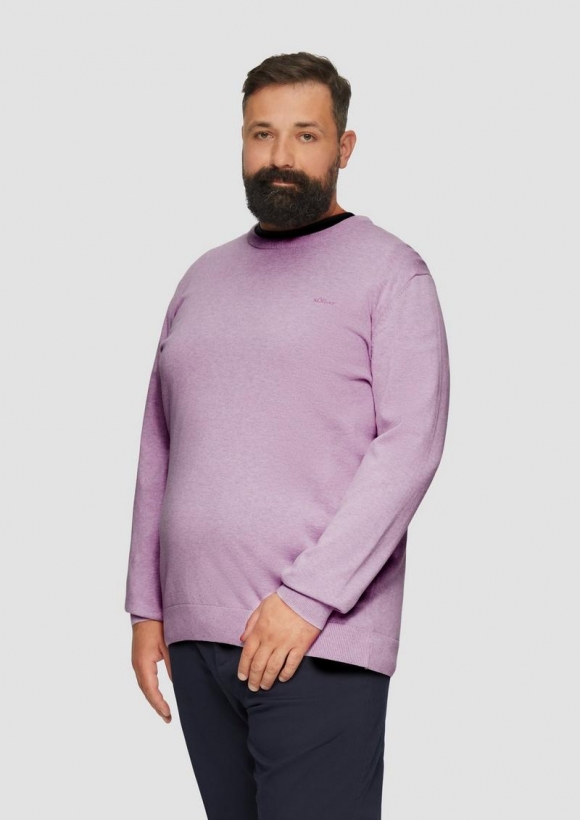 s.Oliver Strickpullover mit Crewneck - rosa