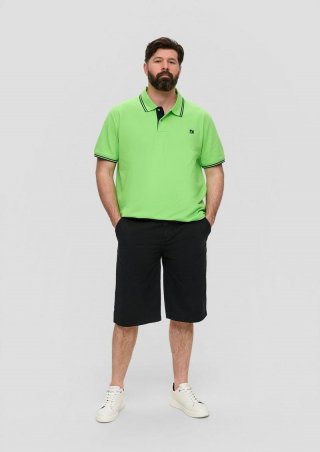 s.Oliver Bermuda-Hose aus Baumwollstretch im Relaxed Fit - schwarz