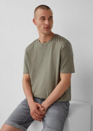 s.Oliver T-Shirt mit Logo-Druck - olivgrün