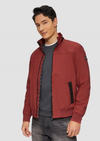 s.Oliver Sportive Softshelljacke mit Logo-Tape - mohnrot