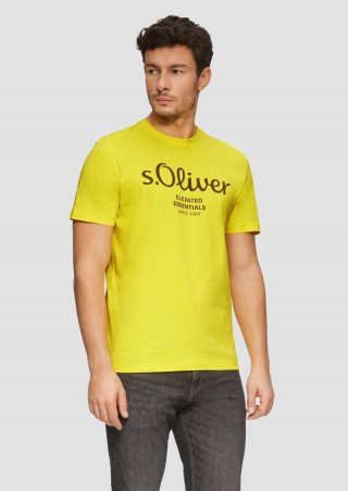 s.Oliver T-Shirt mit Logo-Print - zitrone