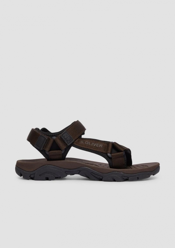 s.Oliver Trekking-Sandalen aus Textil - schwarz