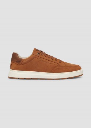 s.Oliver Sneaker im Materialmix - cognac