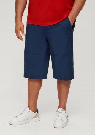 s.Oliver Phoenix: Bermuda aus Baumwollstretch - tiefblau
