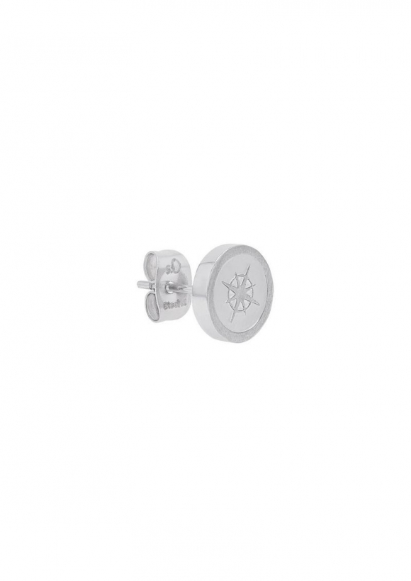 s.Oliver Single-Ohrstecker mit Kompass-Motiv - silber