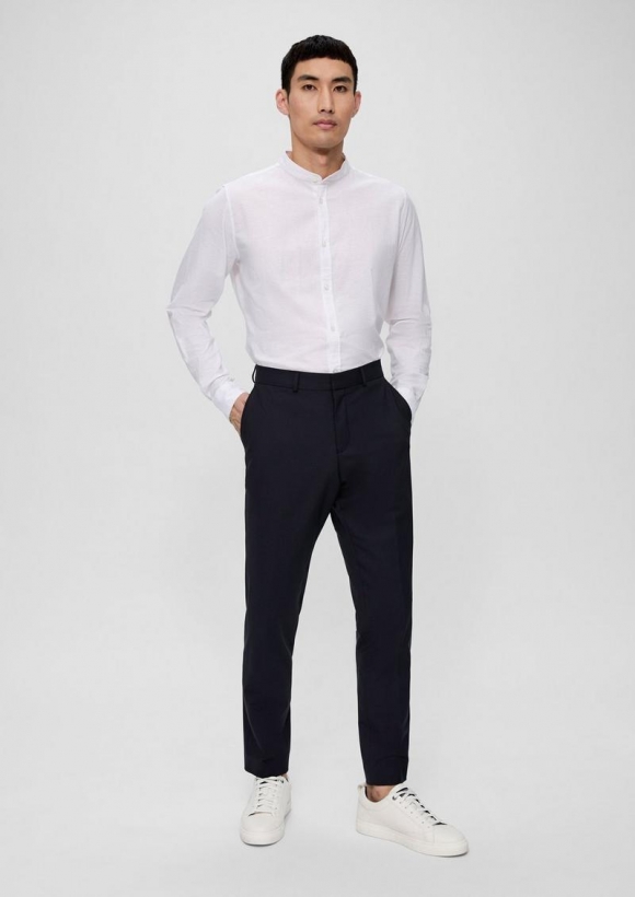 s.Oliver s.O ULTIMATE: Elastische Anzughose aus Wollmix - navy