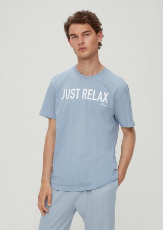 s.Oliver Kurzes Pyjama-Shirt - hellblau