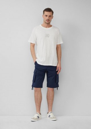 s.Oliver File: Cargo-Bermuda im Relaxed Fit mit Ripstop-Struktur - tiefblau