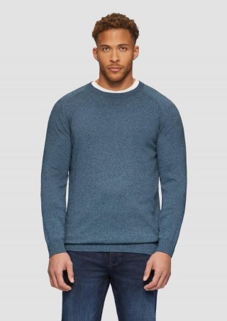 s.Oliver Strickpullover mit Raglanärmeln - navy