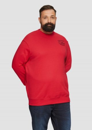 s.Oliver Sweatshirt mit Stickerei - himbeere