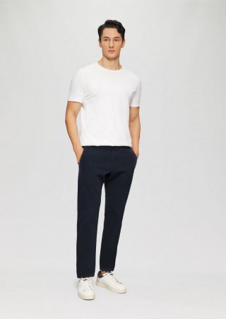 s.Oliver Phoenix: Strukturierte Chino im Regular Fit - navy