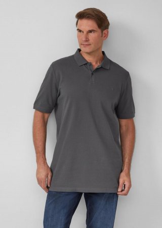 s.Oliver Poloshirt aus Baumwollpiqué - schiefergrau