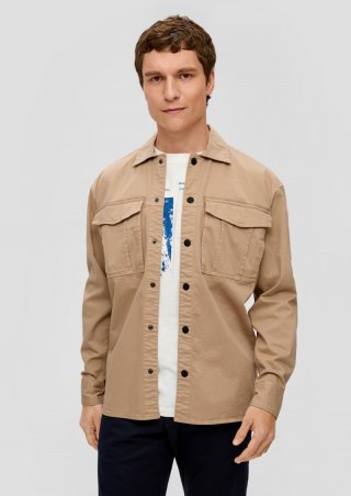 s.Oliver Overshirt aus Twill - sandstein