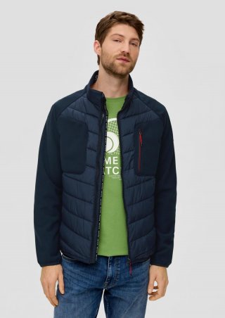 s.Oliver Softshelljacke mit Kontrastdetails - navy