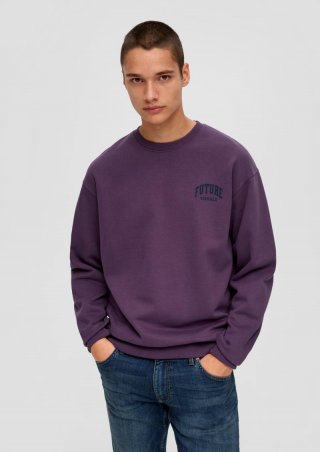 s.Oliver Sweatshirt mit großem Rückenprint - flieder
