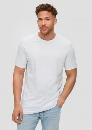 s.Oliver T-Shirt mit Rundhals-Ausschnitt - weiß
