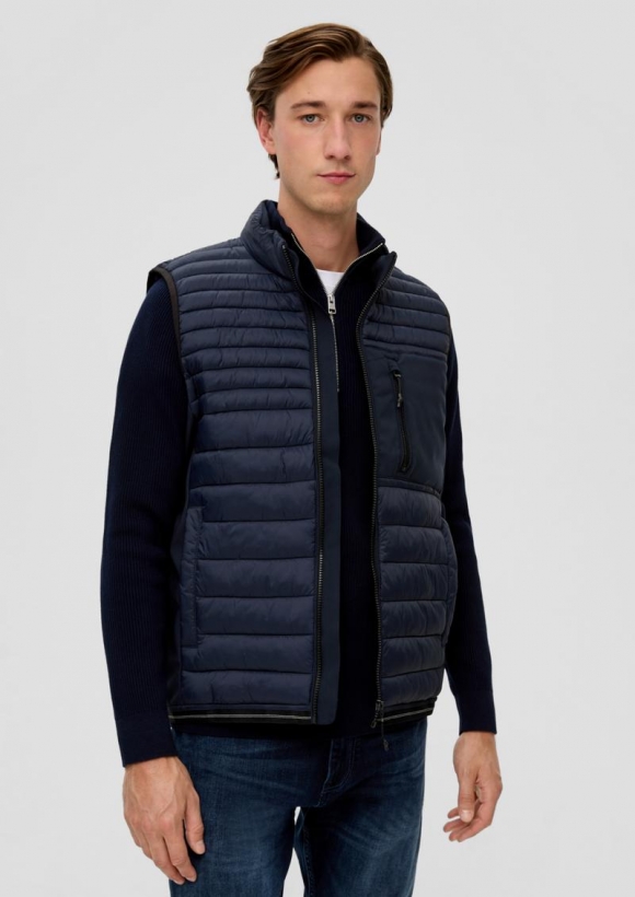 s.Oliver Weste mit Steppung - navy