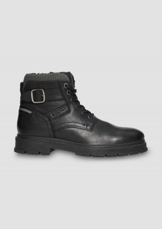 s.Oliver Stiefel aus Leder - schwarz