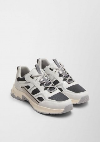 s.Oliver Sneaker im Fabricmix - hellgrau