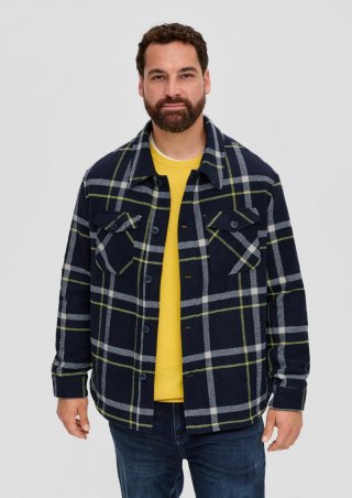 s.Oliver Overshirt in Flanell-Qualität - navy