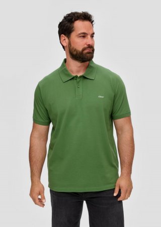 s.Oliver Poloshirt mit Piquéstruktur - bambusgrün