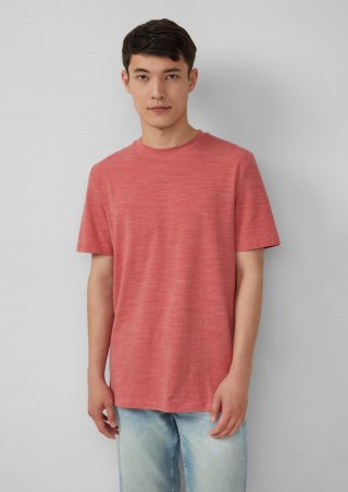 s.Oliver Meliertes T-Shirt aus Baumwollmix - pfirsich