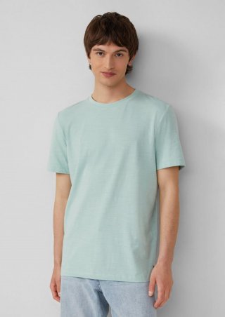 s.Oliver Meliertes T-Shirt aus Baumwollmix - ozeangrün