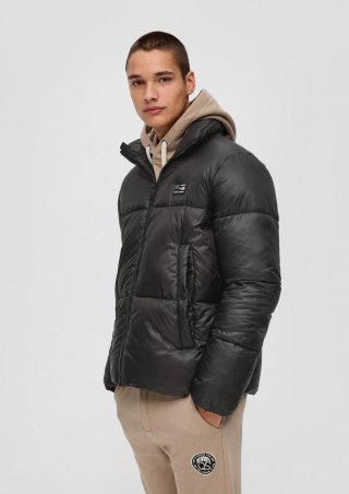 s.Oliver Steppjacke mit Label-Patch - schwarz