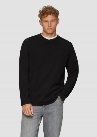 s.Oliver Henley mit Knopfverschluss - schwarz