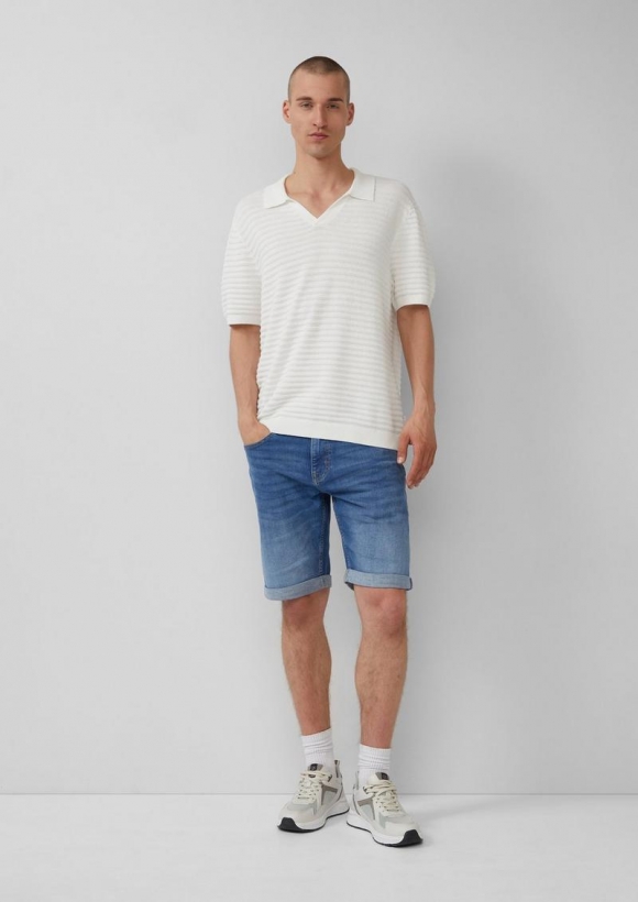 s.Oliver Jeans-Shorts John / Regular Fit / Mid Rise - blau
