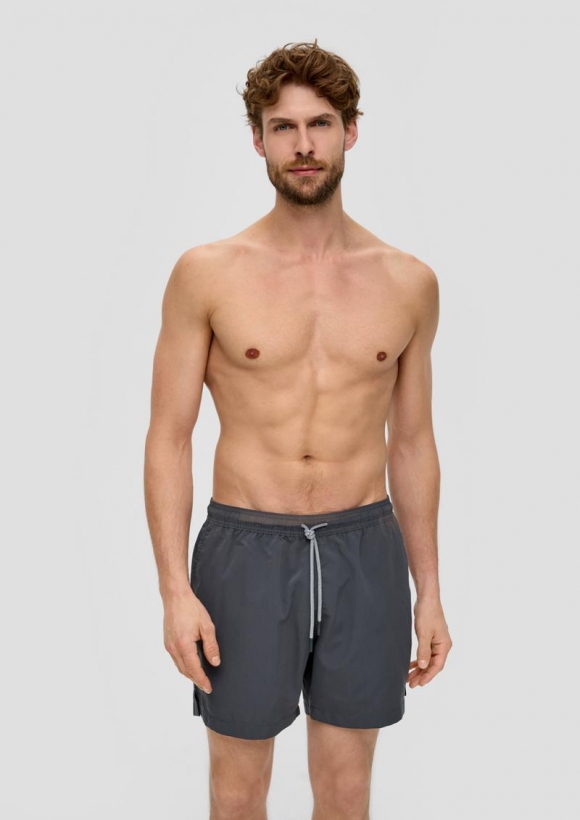 s.Oliver Badeshorts mit Eingrifftaschen - schiefergrau