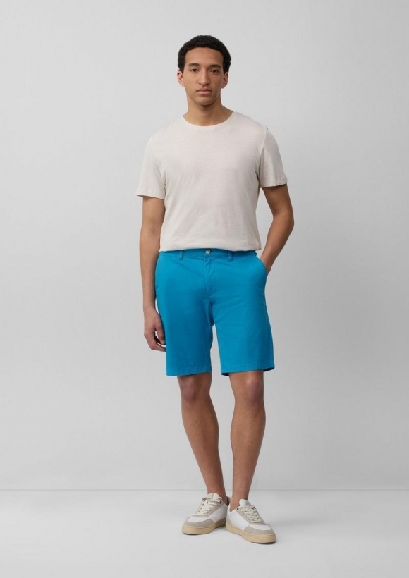 s.Oliver Phoenix: Chino-Shorts aus Baumwollstretch - pastelltürkis