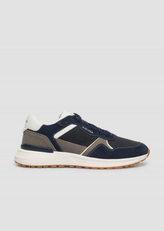 s.Oliver Sneaker mit Kontrast-Details - navy