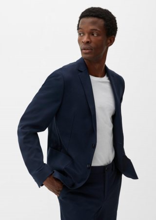 s.Oliver Slim: Jogg Suit-Sakko - navy