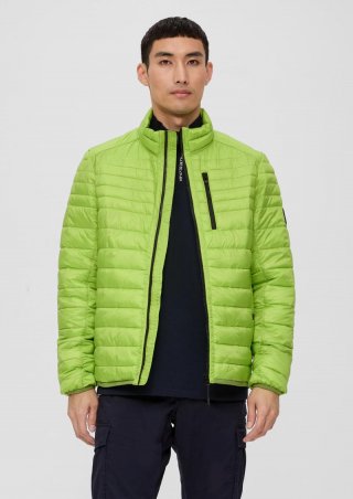 s.Oliver Steppjacke mit Label-Patch - limettengrün