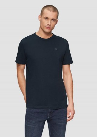 s.Oliver T-Shirt mit Logo-Detail - navy