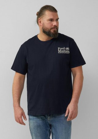 s.Oliver Baumwoll-T-Shirt mit Ford®-Print - tiefblau