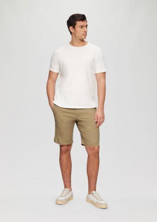 s.Oliver Phoenix: Chino-Shorts aus Baumwollstretch - sandstein
