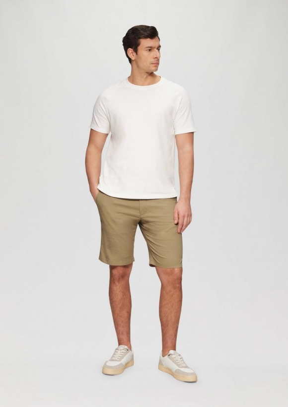 s.Oliver Phoenix: Chino-Shorts aus Baumwollstretch - sandstein