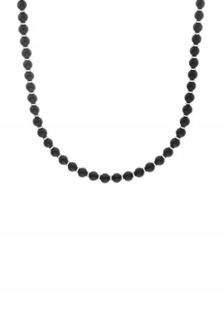 s.Oliver Kette mit Achatstein-Elementen - schwarz