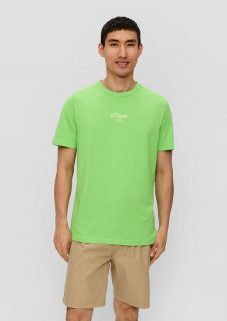 s.Oliver T-Shirt mit Logo-Print - grün