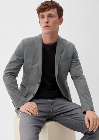 s.Oliver Slim: Jogg Suit-Sakko - graphit
